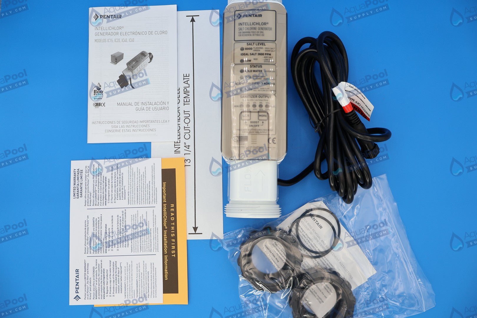 Pentair IntelliChlor® Salt Chlorine Generator 60 Cell EC-521105 - Pool Water Treatment - img-8