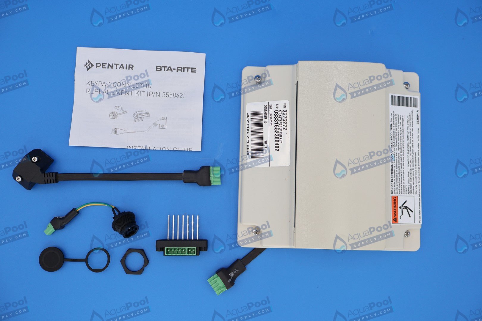 Pentair Intelliflo Keypad, Screen, and Cover Assembly 357527z - Pump Parts - img-2
