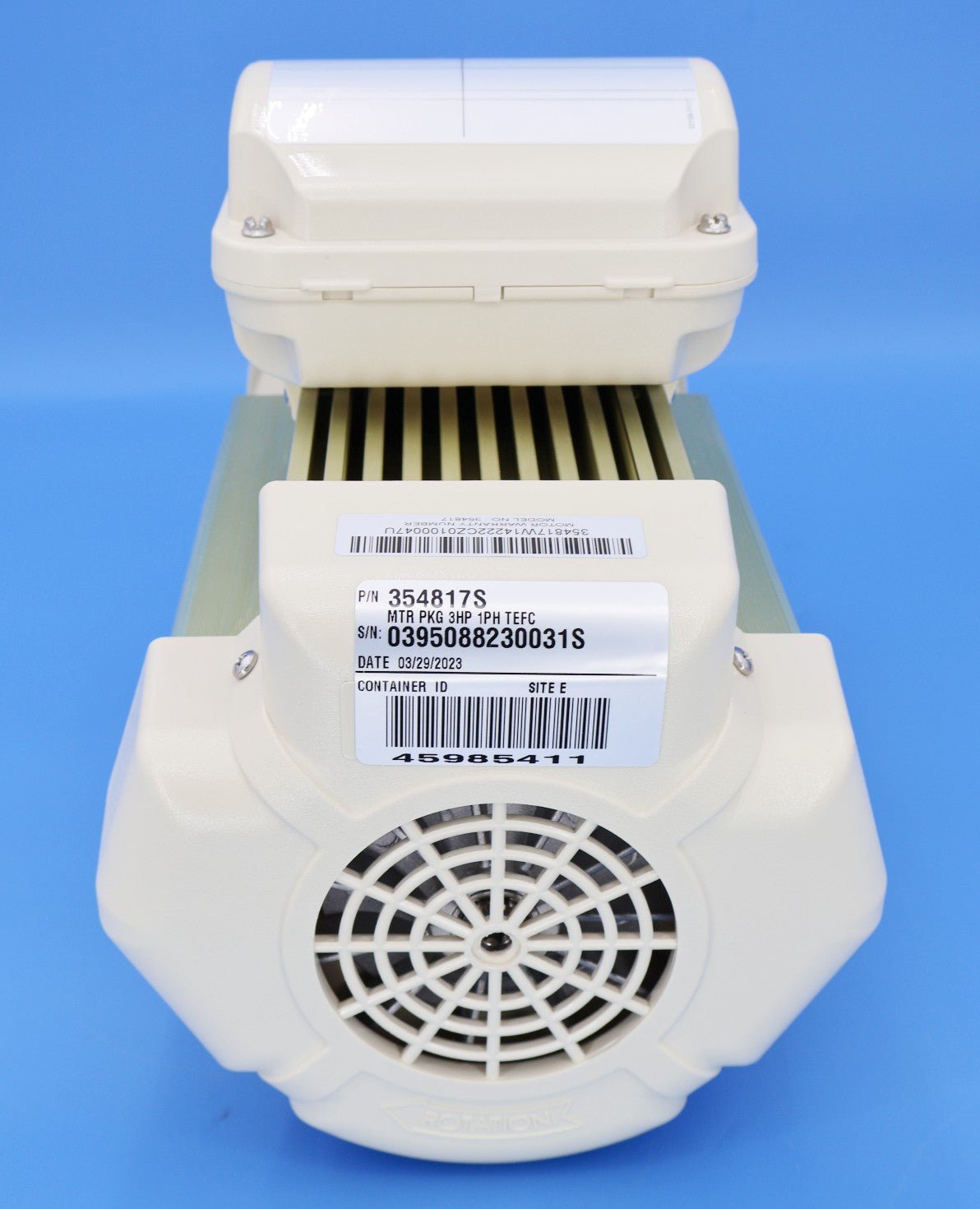Pentair WhisperFloXF 3HP Swuare Flange Single-Phase Motor 208V-230V 354817S - Pool Pump Motors - img-2