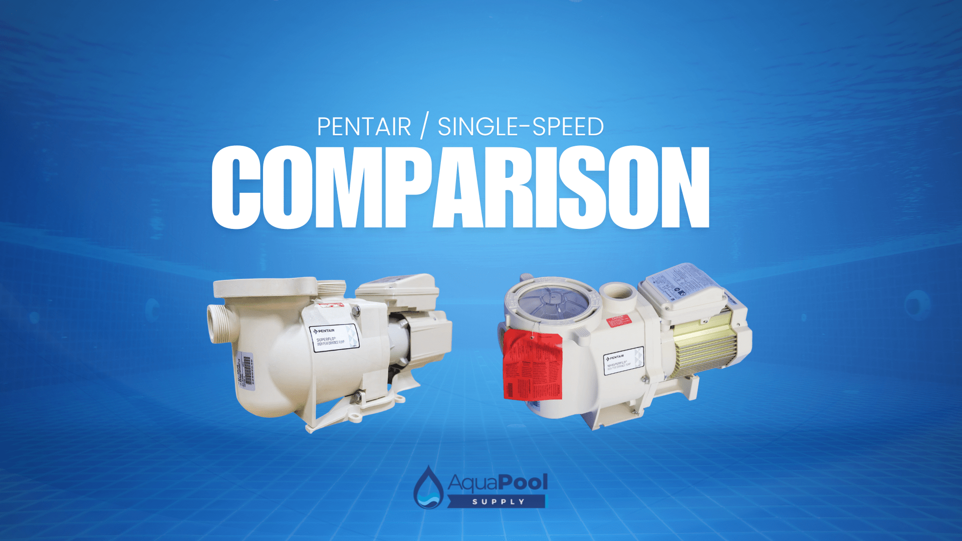 Comparing Pentair's Top Single-Speed Pool Pumps - Aqua Pool Supply