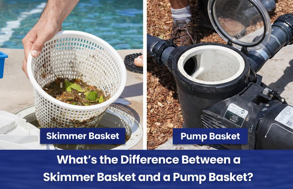 Skimmer Basket vs. Pump Basket: Understanding Your Pool's Two Essential Filters - Aqua Pool Supply