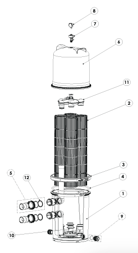 Pentair FullFlo XF Q120 D.E. Filter