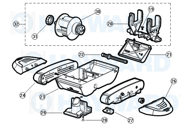 Hayward Navigator V-Flex Suction Pool Cleaner Replacement Parts - Aqua Pool Supply