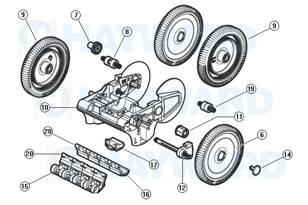 Hayward The PoolCleaner 4-Wheel Suction Pool Cleaner Replacement Parts - Aqua Pool Supply