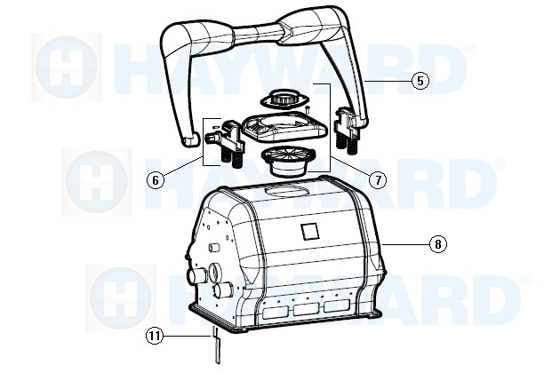 Hayward TigerShark / TigerShark QC Robotic Pool Cleaner Replacement Parts - Aqua Pool Supply