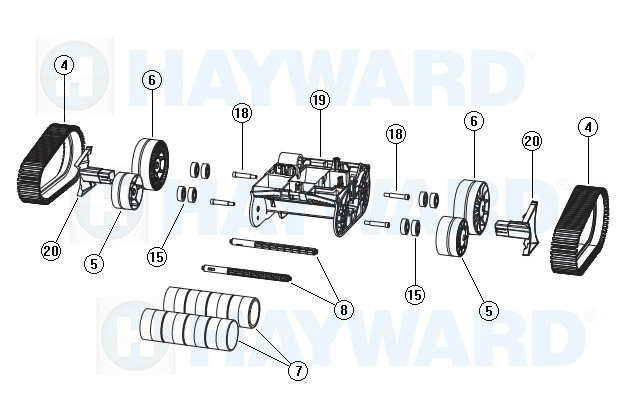 Hayward TracVac Suction Pool Cleaner Replacement Parts - Aqua Pool Supply