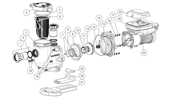 Hayward TriStar VS 1.85 THP Pump