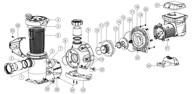 Hayward TriStar XL VS 4.0 THP Pump (HCP3040VSP)