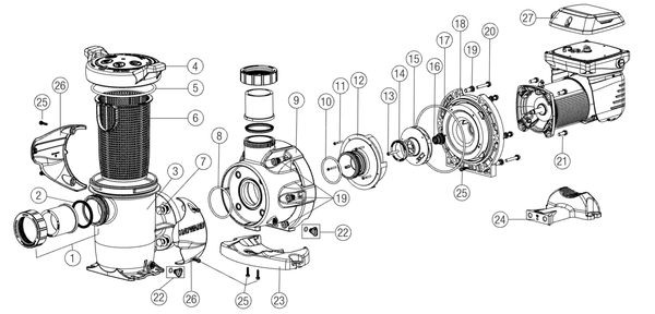 Hayward TriStar XL VS 4.0 THP Pump (HCP3040VSP)
