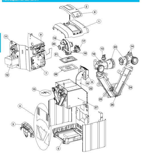 Hayward Universal HC Series Heater (HDF400 / HDF275) Replacement Parts