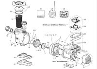 Jandy VS FloPro 1.85, 2.7 & 3.8 HP 2-Aux Relay Pump