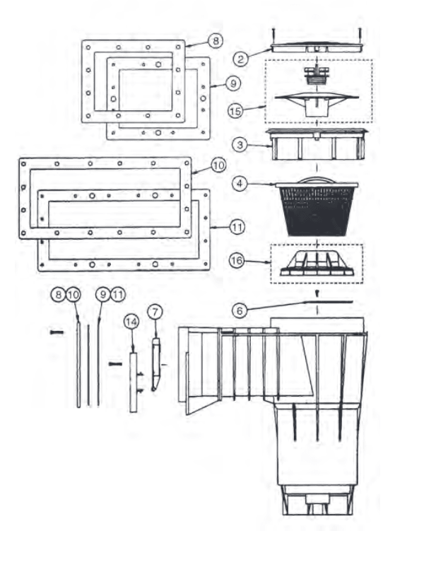 Pentair Bermuda Skimmer Replacement Parts - Aqua Pool Supply