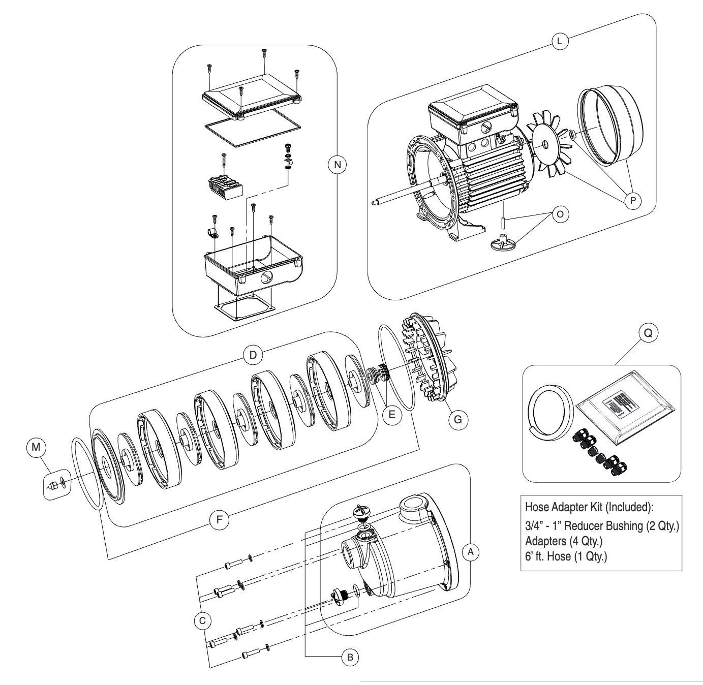 Pentair Boost-Rite Booster Pump Replacement Parts - Aqua Pool Supply