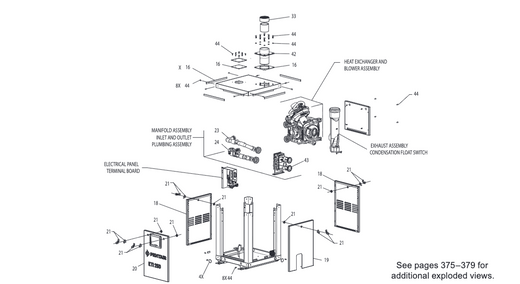 Pentair ETi 250 Heater Replacement Parts