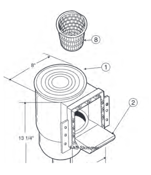 Pentair FAS 100 Aboveground Skimmer Replacement Parts