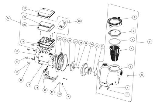 Pentair IntelliPro VS+SVRS Pump (After June 2016) Replacement Parts