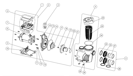 Pentair IntelliProXF VSF & VS Pump (After August 2015) Replacement Parts