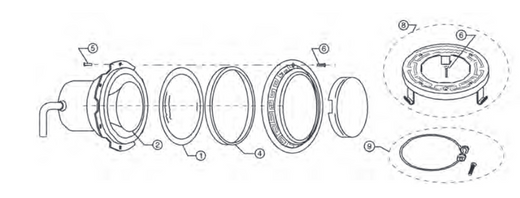 Pentair SpaBrite and AquaLight Light Replacement Parts