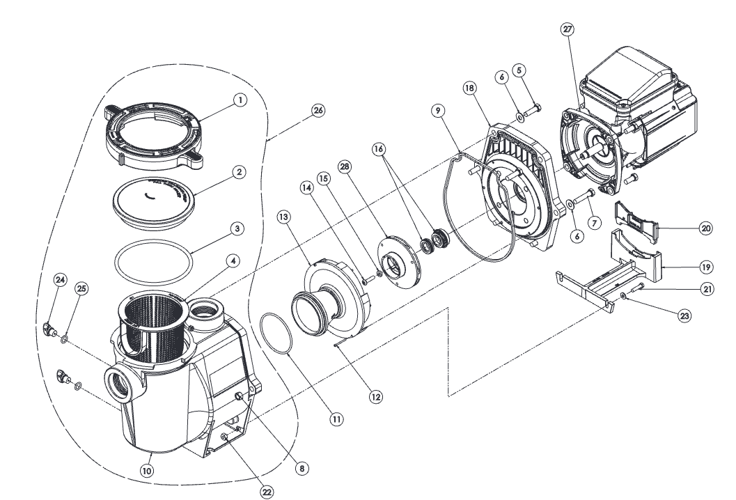 Pentair WhisperFlo Pump Replacement Parts - Aqua Pool Supply
