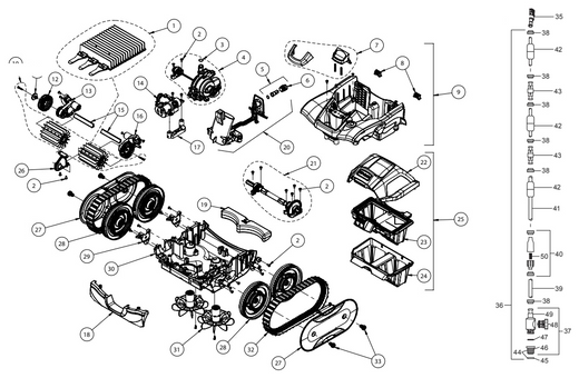 Polaris Quattro Trax Replacement Parts