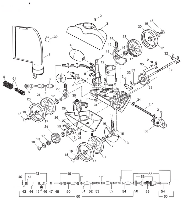 Polaris TR28P Pressure Pool Cleaner
