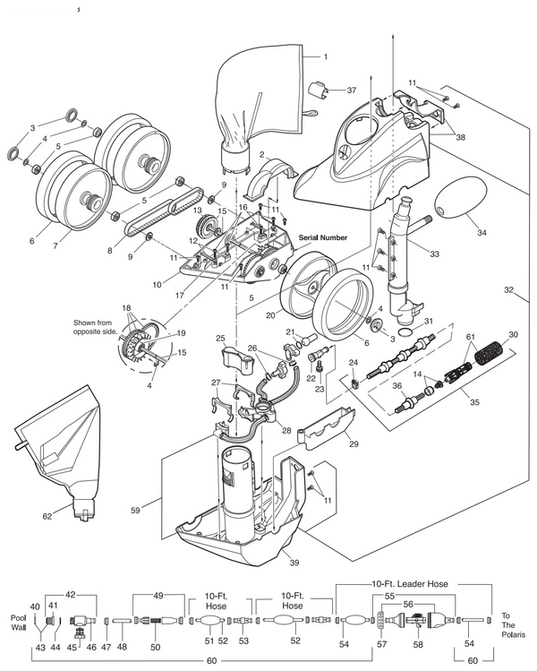 Polaris TR35P Pressure Pool Cleaner