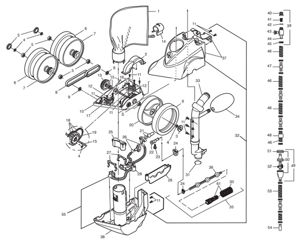 Polaris TR36P Pressure Pool Cleaner