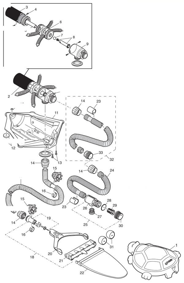 Polaris Turbo Turtle Suction Pool Cleaner