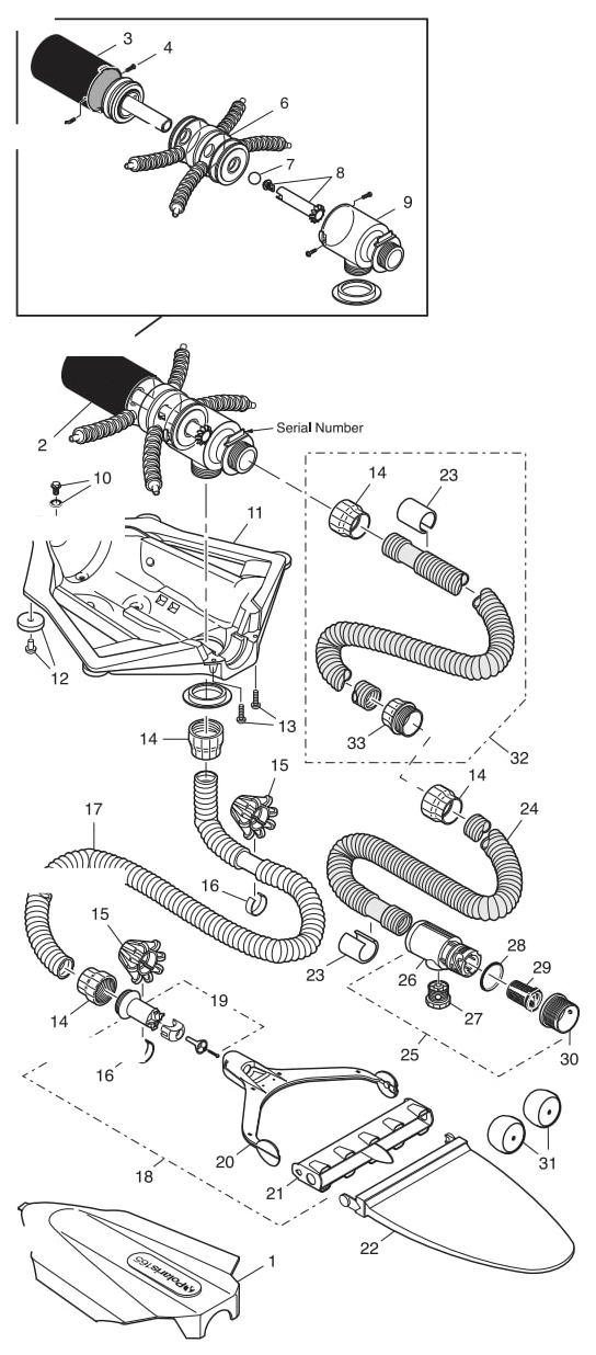 Polaris Vac-Sweep 165 Suction Pool Cleaner Replacement Parts - Aqua Pool Supply