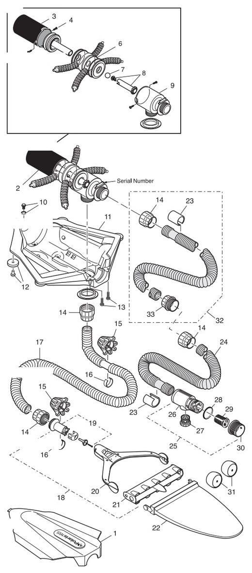 Polaris Vac-Sweep 165 Replacement Parts