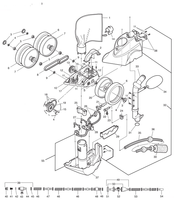 Polaris Vac-Sweep 360 Pressure Pool Cleaner