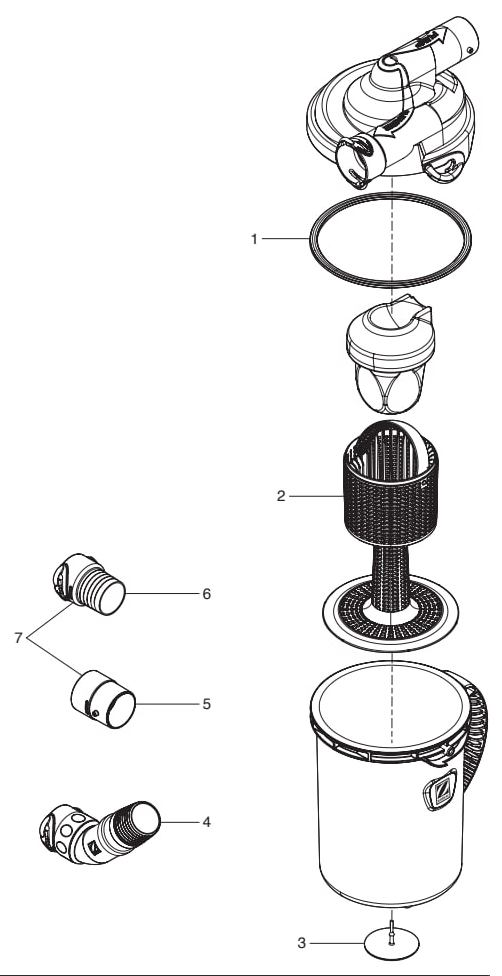 Zodiac Cyclonic Leaf Catcher Replacement Parts