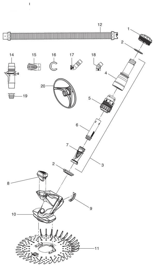 Zodiac TR2D Suction Pool Cleaner