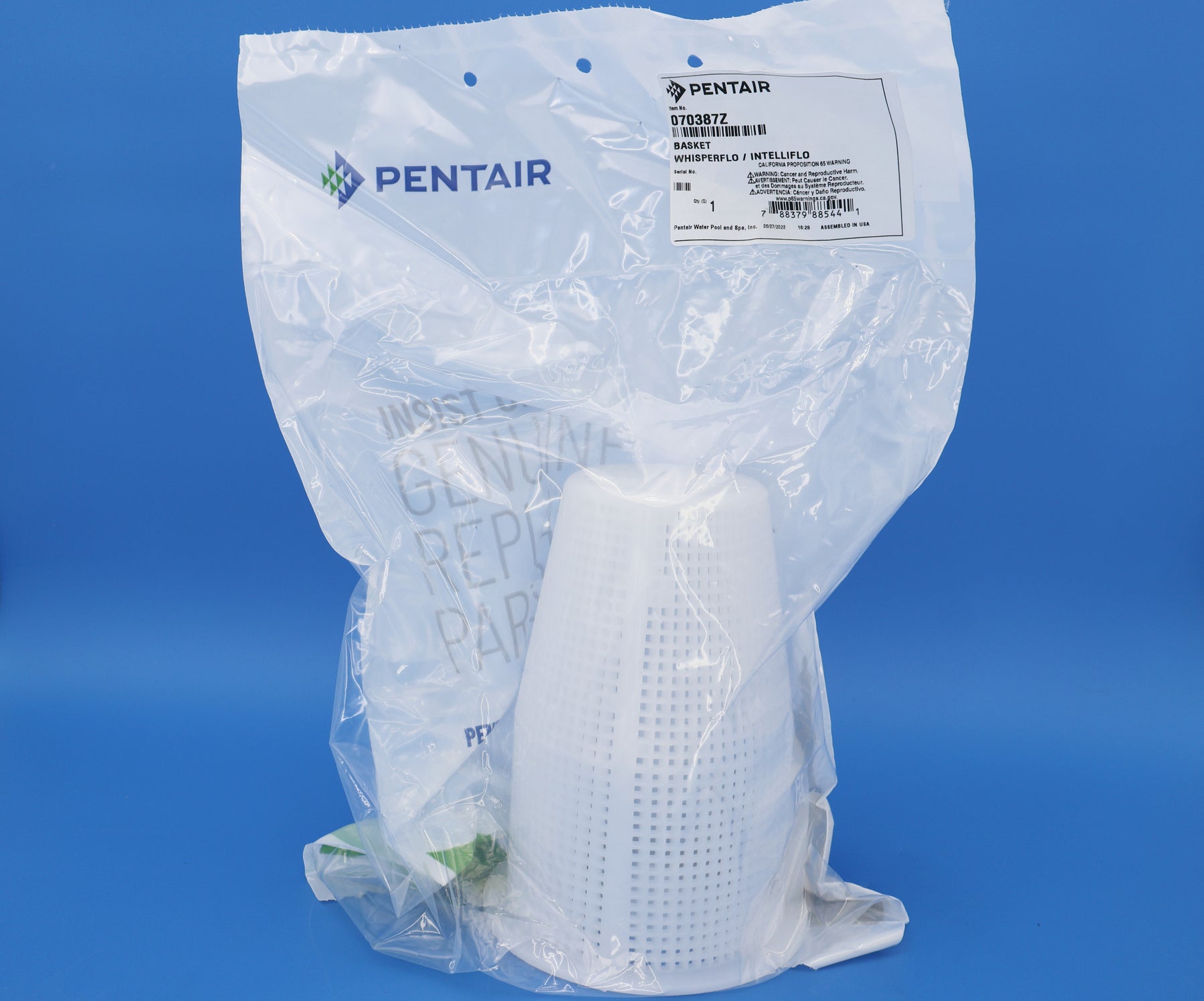 Pentair OEM Basket for Whisperflo/IntelliFlo 070387Z