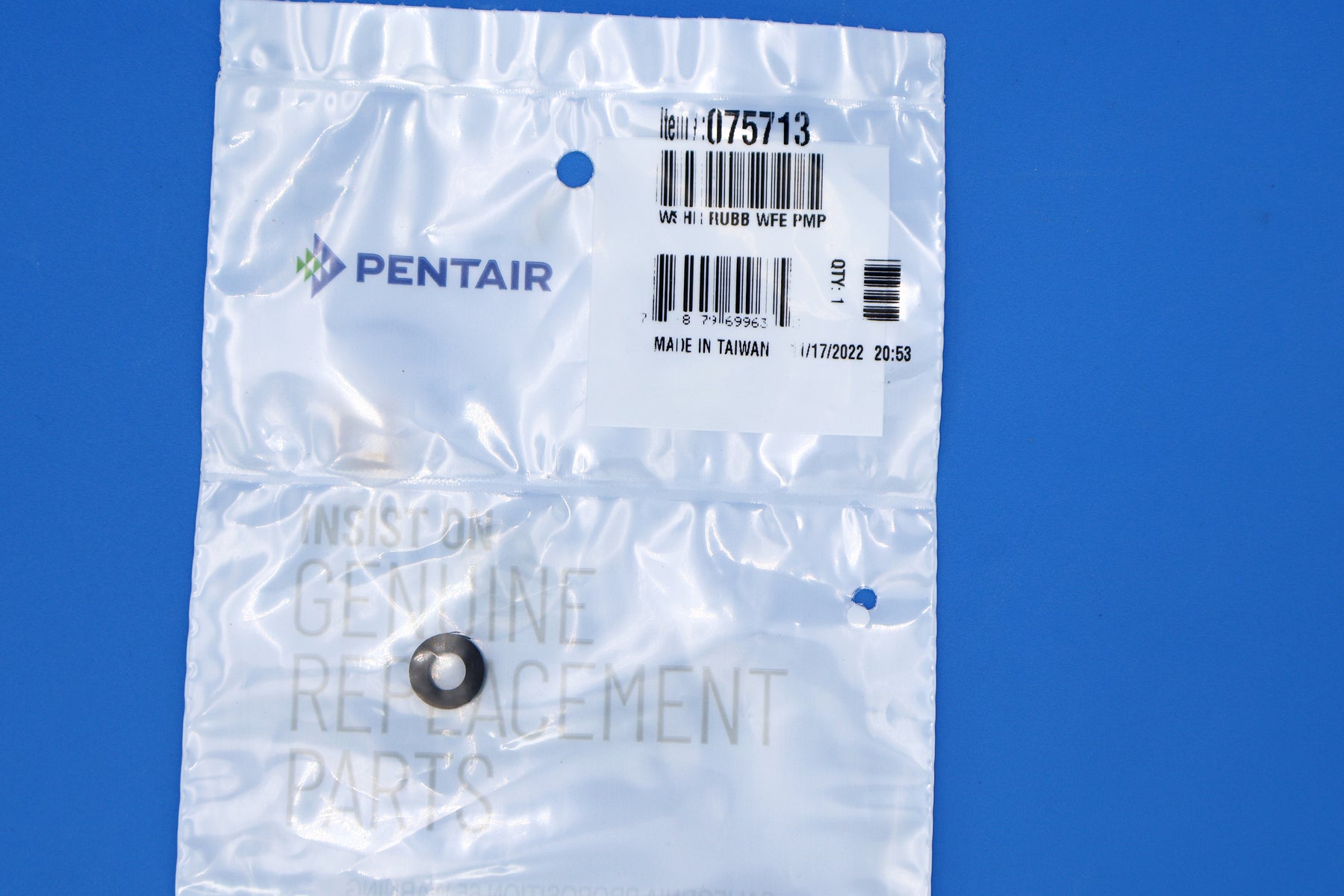 Pentair Whisperflo Rubber Impeller Washer 075713