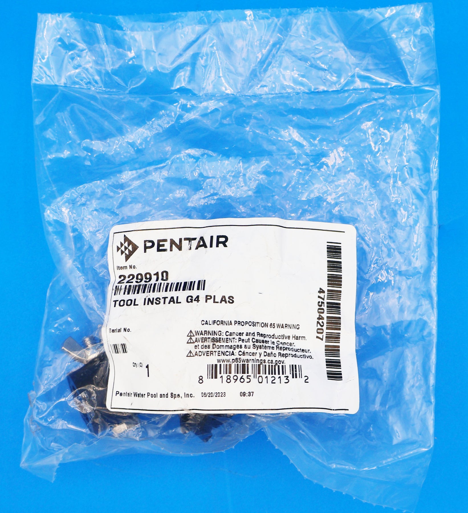 Pentair Gamma 3 and 4 Plastic Removal Installation Tool 229910