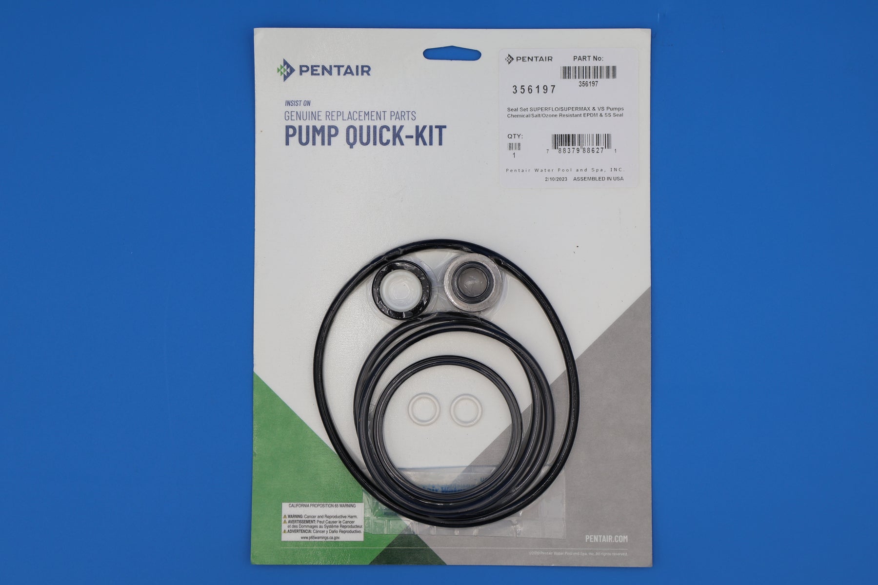 Pentair Seal Kit for SuperFlo / SuperMax 356197