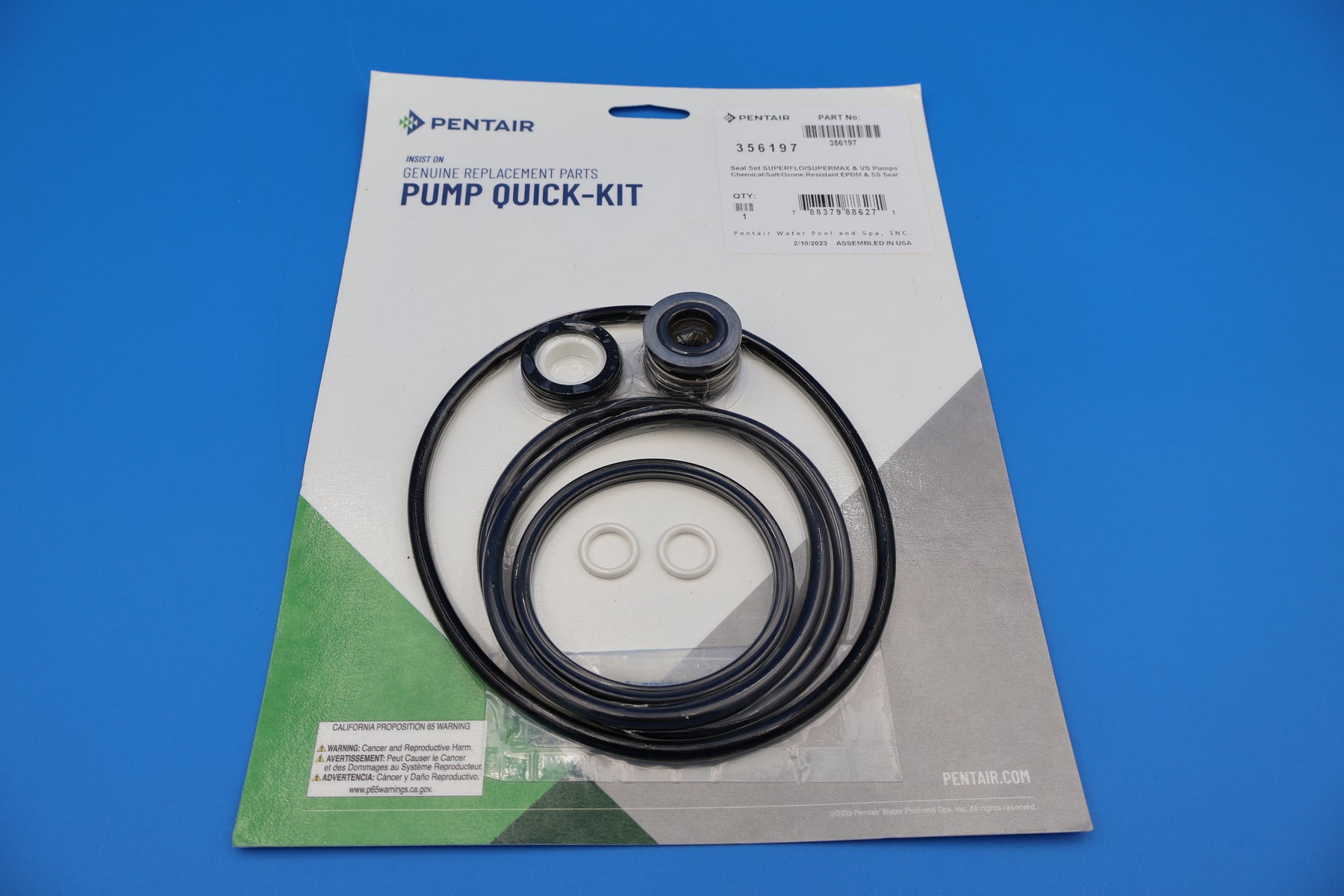 Pentair Seal Kit for SuperFlo / SuperMax 356197