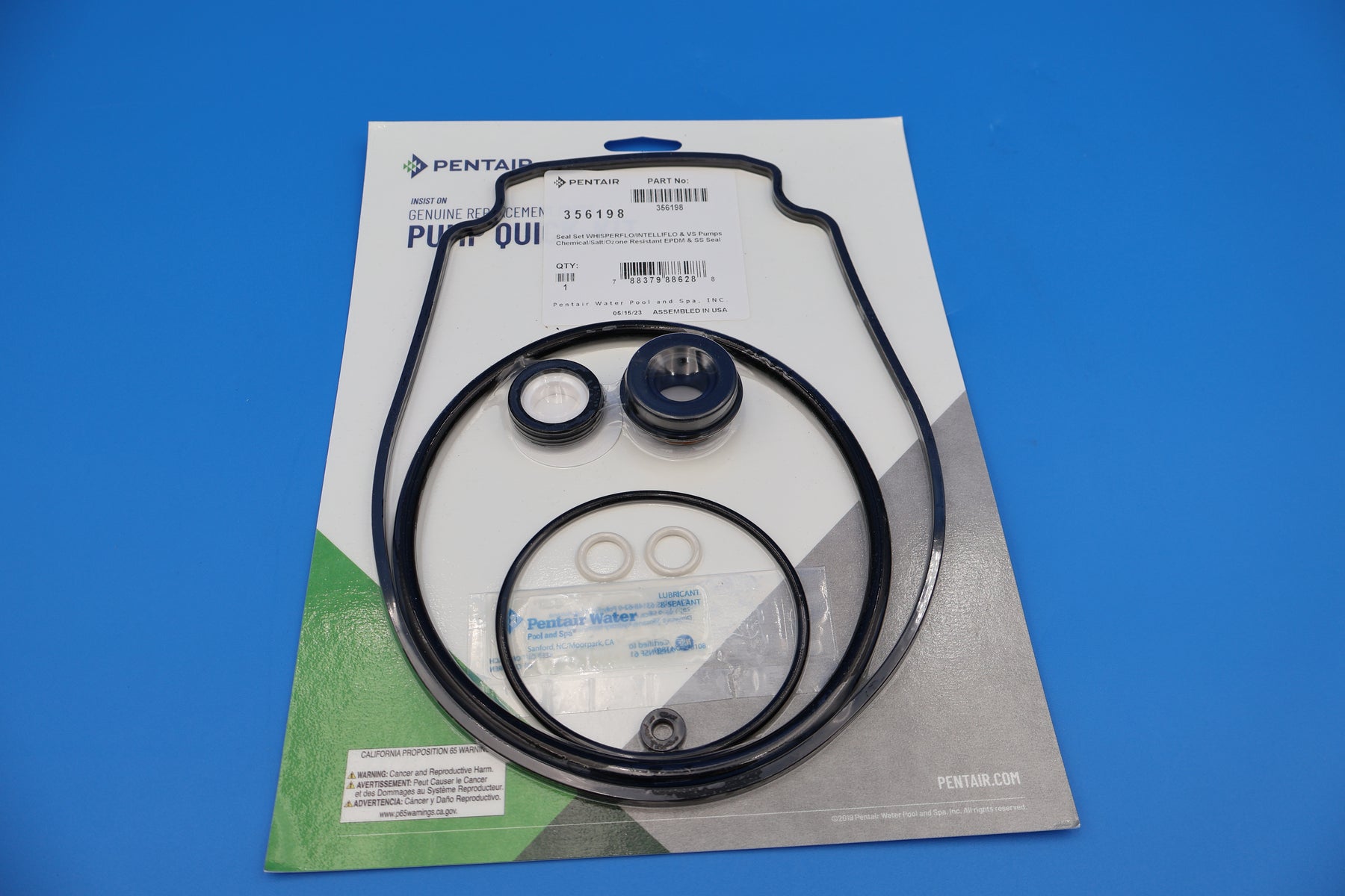 Pentair WhisperFlo/IntelliFlo Pump Seal Set 356198