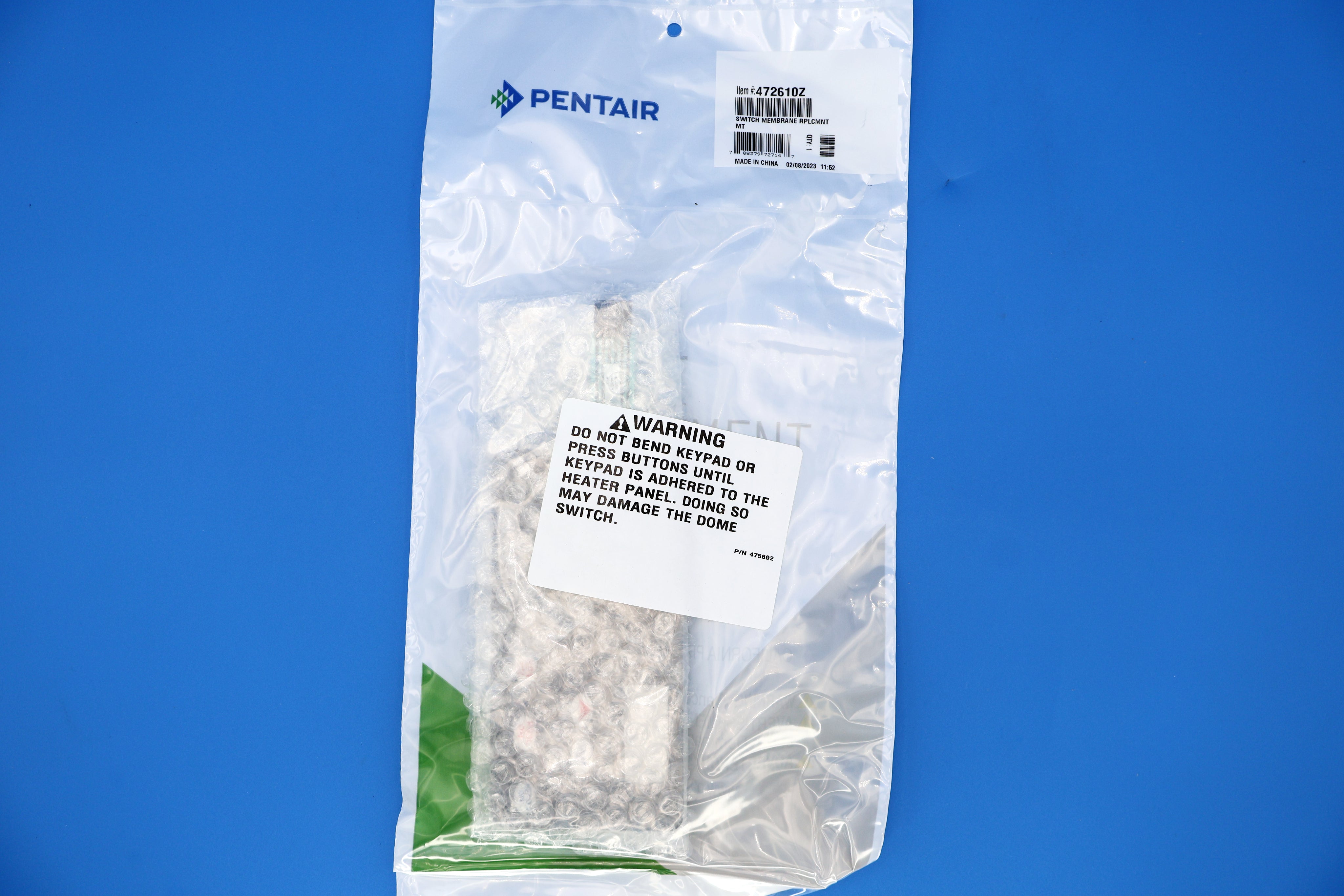 Pentair Mastertemp Membrane 472610z