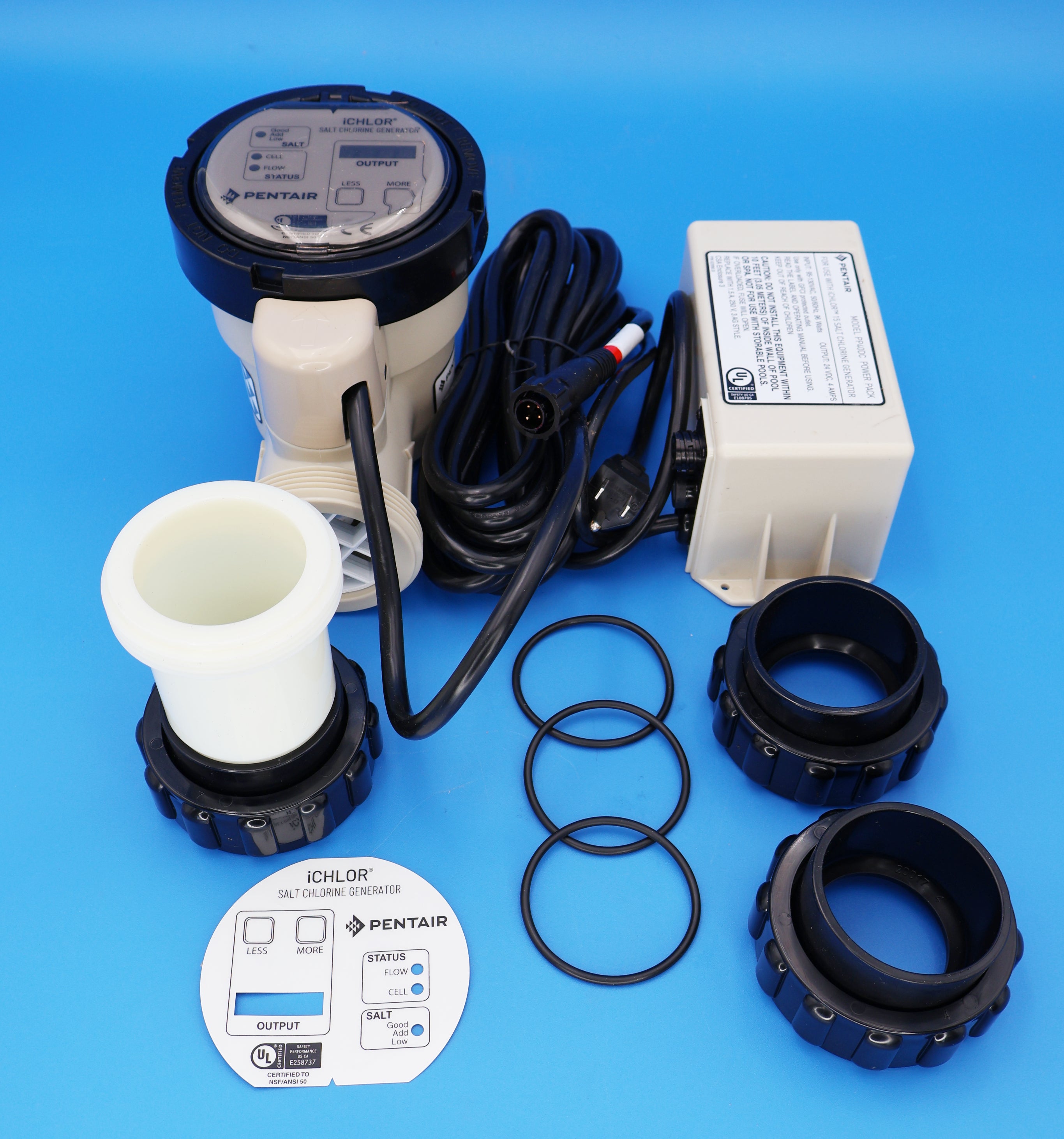 Pentair iChlor 15 Salt Chlorine Generator Power Pack 110 Bundle 523080