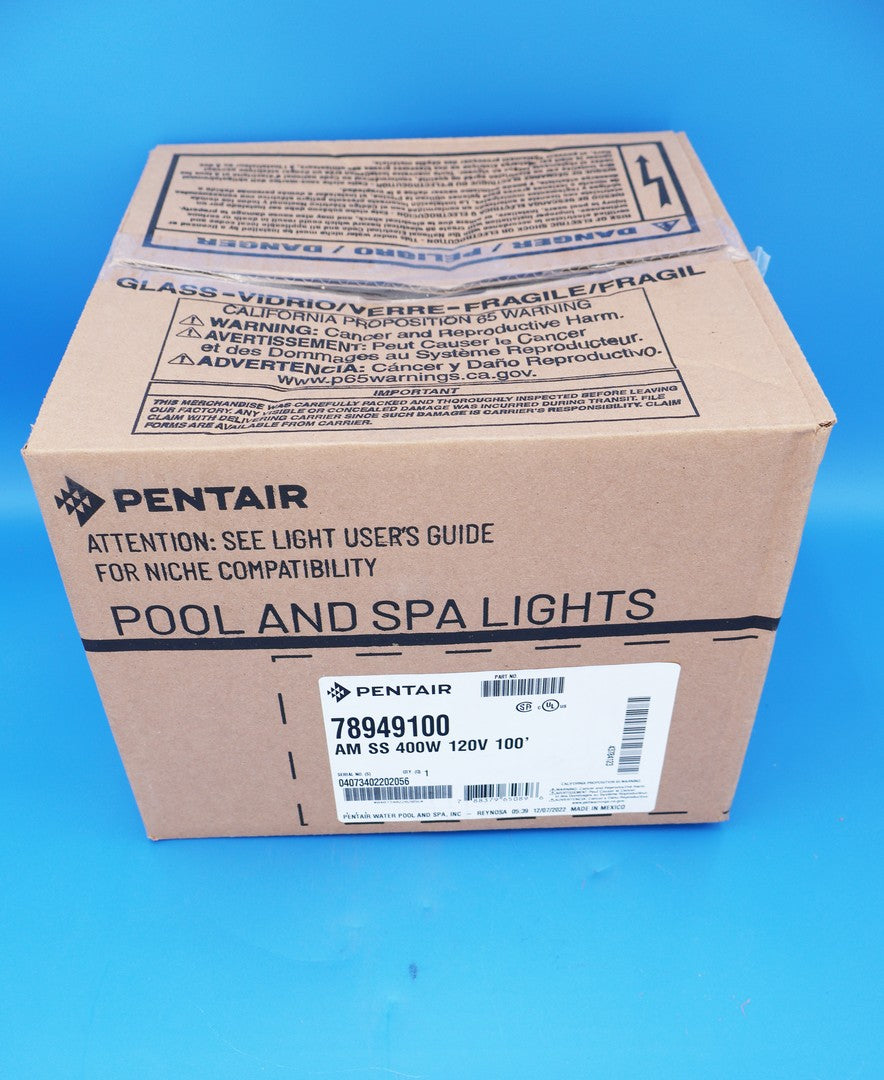 Pentair 100' White Amerlite Underwater Incandescent Light 120V 400W 78949100