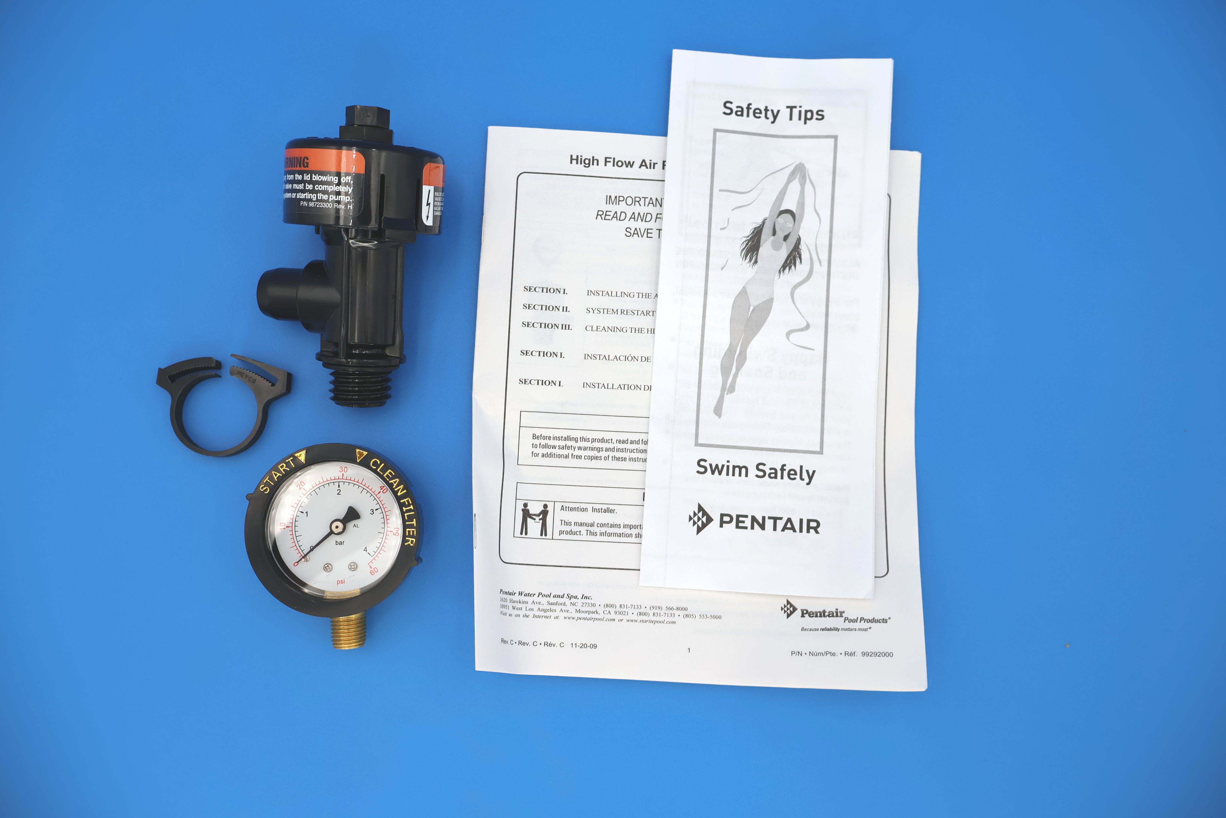 Pentair High Flow Manual Air Relief Valve 98209800