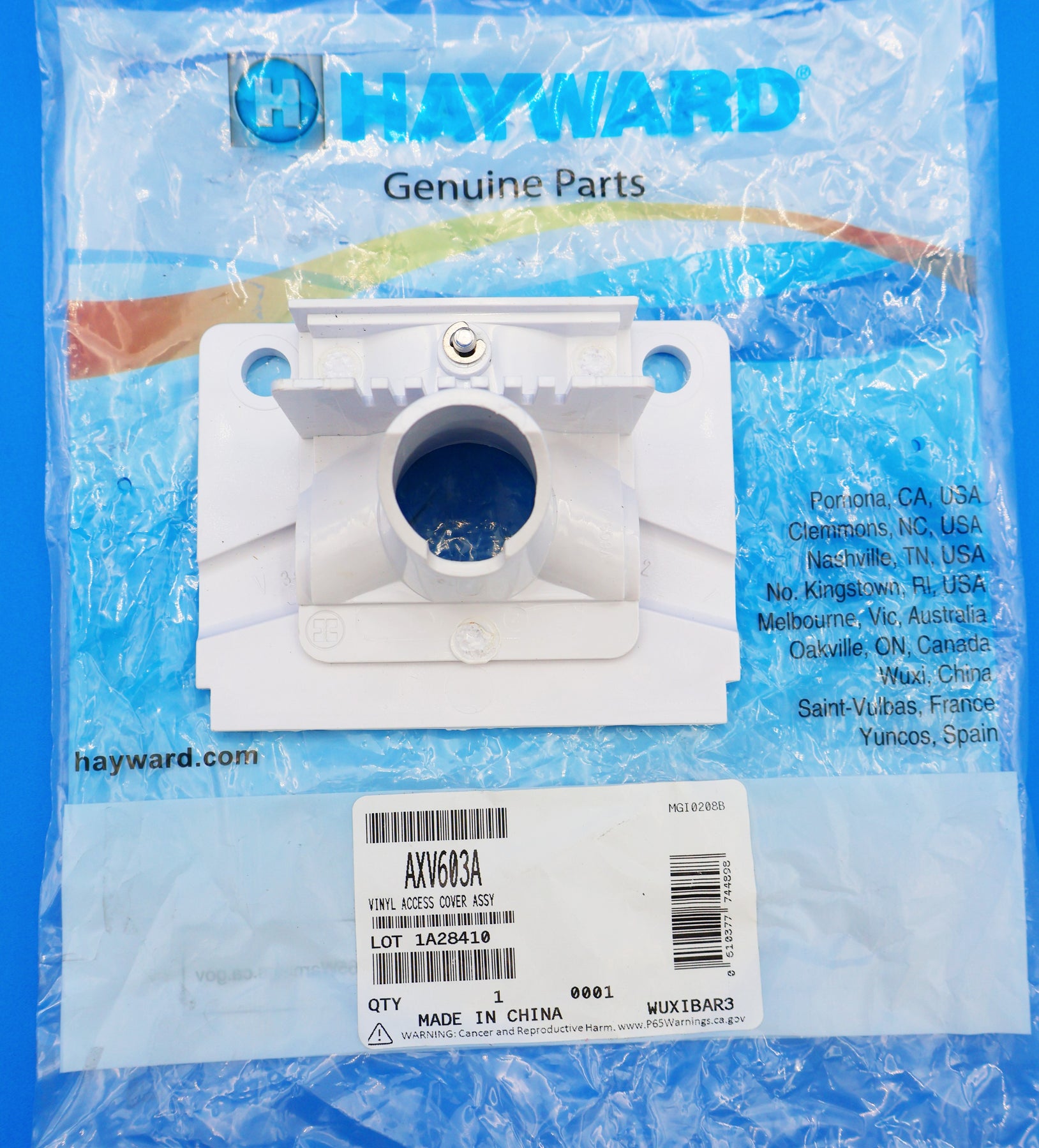 Hayward Vinyl Access Cover Assembly - Compatible with PoolVac Series, Navigator Pro, and Hayward Blu AXV603A