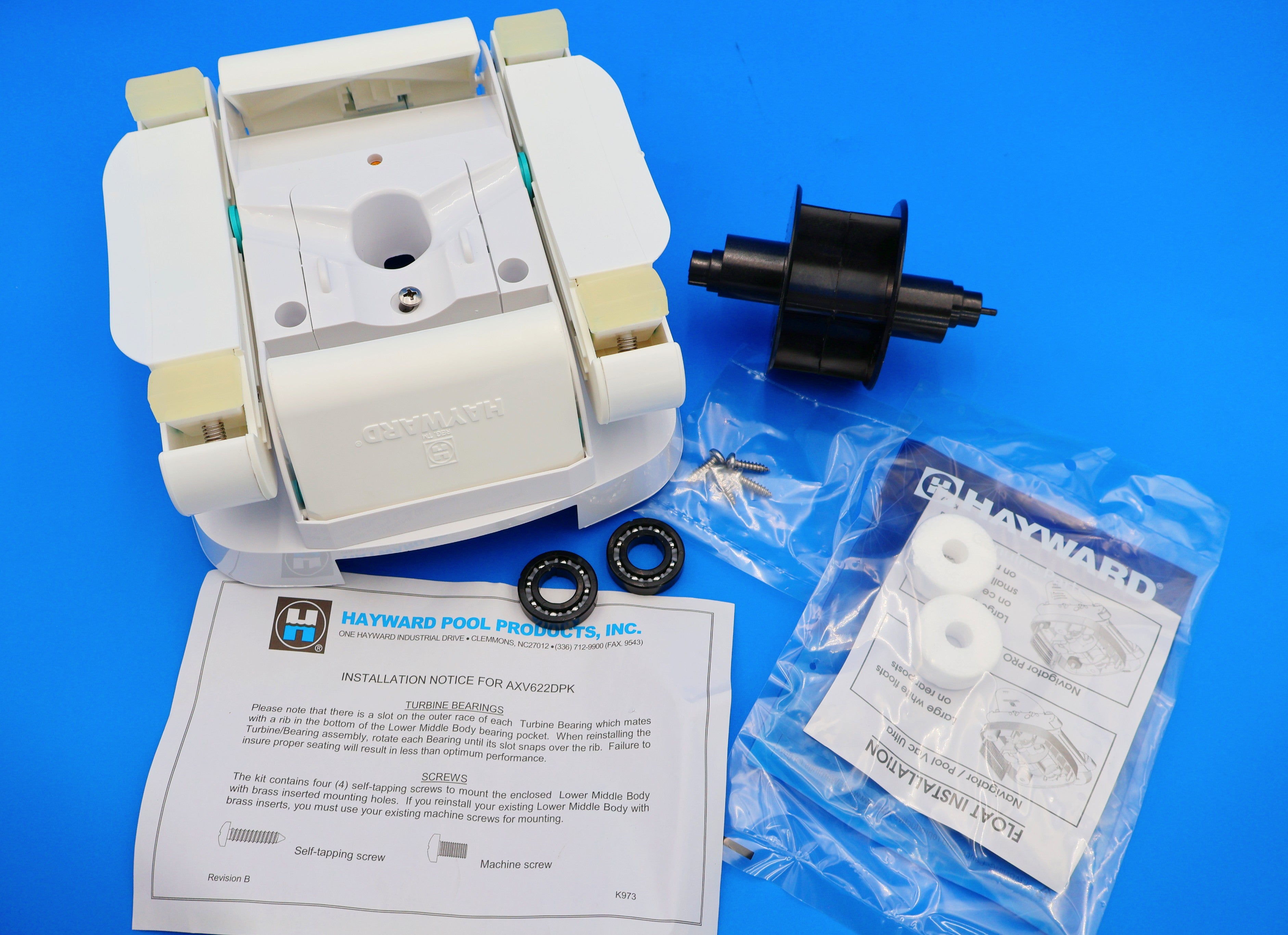 Hayward White Universal Propulsion/Conversion Kit for PoolVac Ultra and Navigator - Suitable for Concrete Pools AXV622DPK