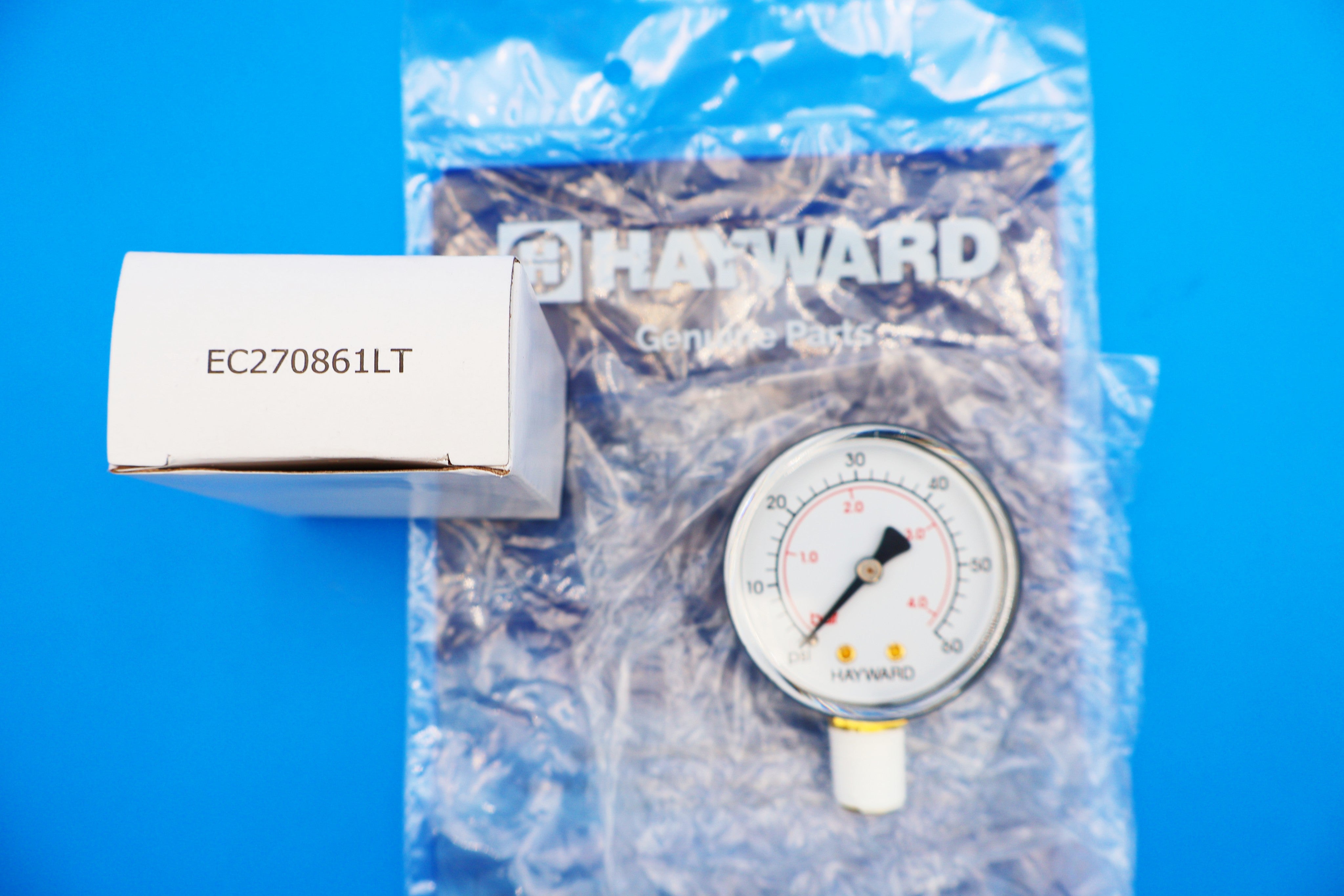 Hayward Pressure Gauge, 1/4" Bottom Mount | ECX270861