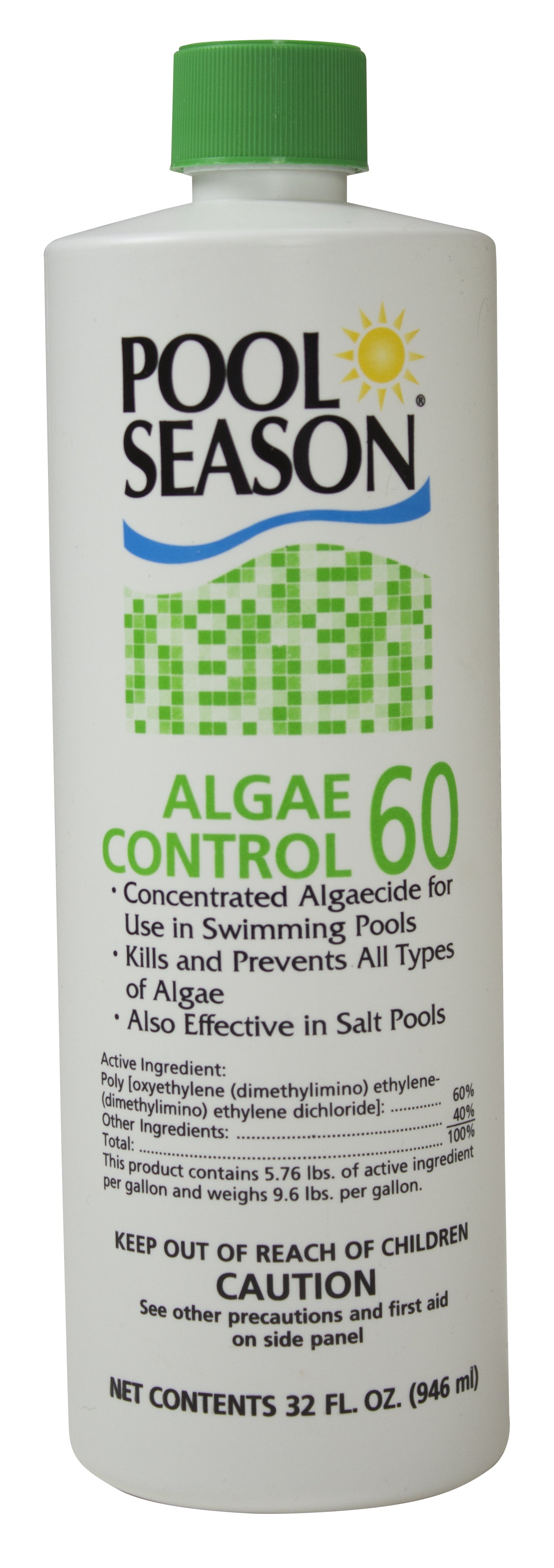 Pool Season 47245960 1 qt Halt 60 Algae Control Bottle
