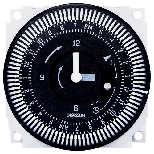 Intermatic FM1STUZ-120U FMI 24-Hour Electromechanical Panel-Mount Timer Module, 120V, 21 Amp
