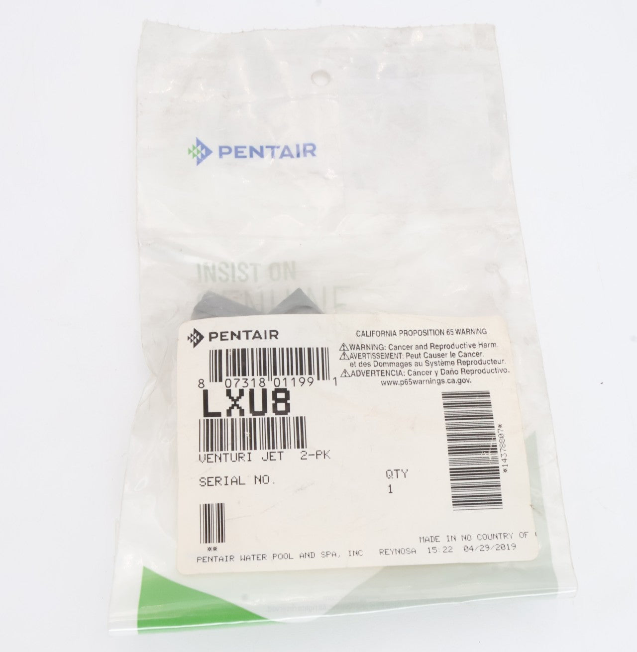 Pentair Venturi Jet for Kreepy Krauly Legend II Cleaner LXU8