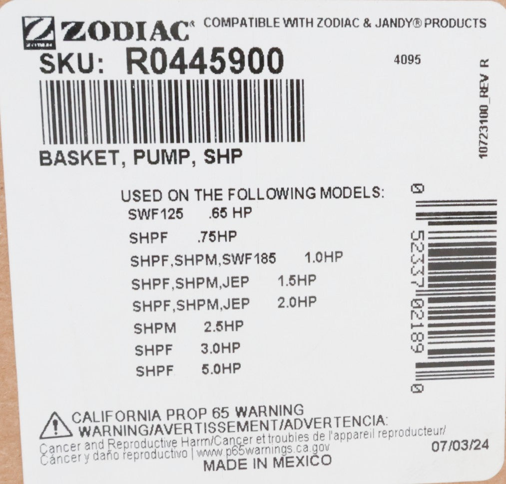 Jandy ePump Replacement Basket R0445900